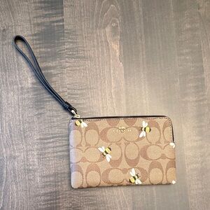 Coach Tan Wristlet with new Design